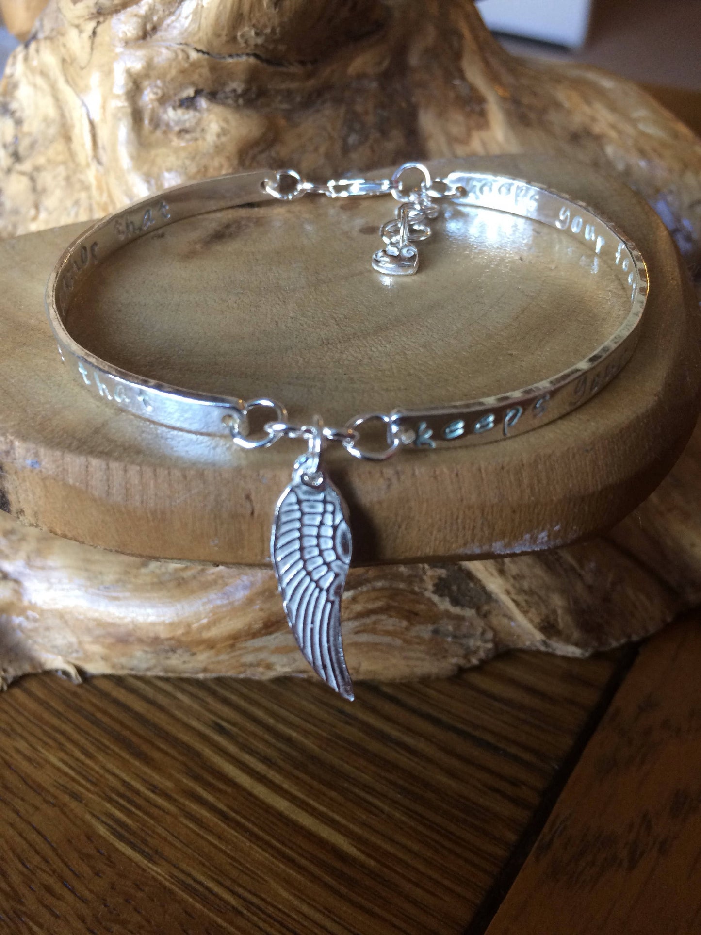 Personalised Sterling silver bracelet, fully hallmarked with choice of fine silver charm
